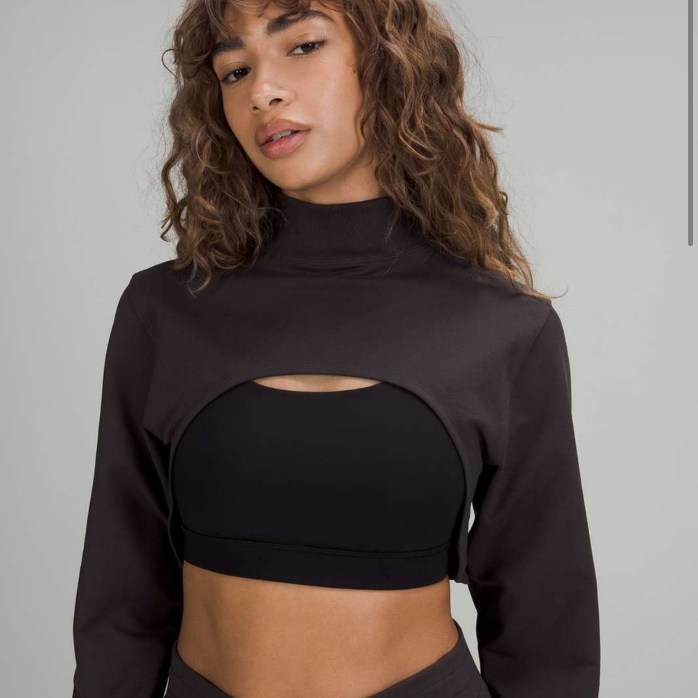 Lululemon Crop Sweater Longsleeve Womens 8 Turtleneck Olive